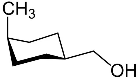 File:Cis-4-Methylcyclohexanemethanol-Structural Formula V.1.