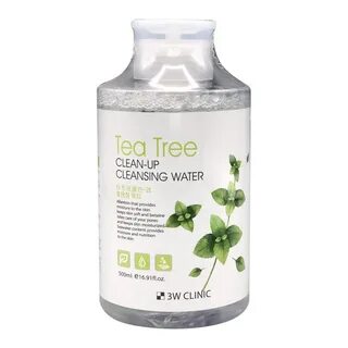 3W CLINIC Tea Tree Clean-Up Cleansing Water Очищающая вода д