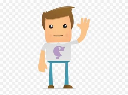 Meppy Cartoon Man Wave 1 - Person Cartoon Png - Free Transpa