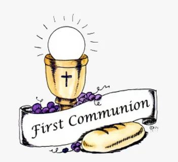 Clip Art Immaculate Conception Parish And - First Holy Commu