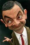 Mr. Bean Caricature artist, Celebrity caricatures, Funny car