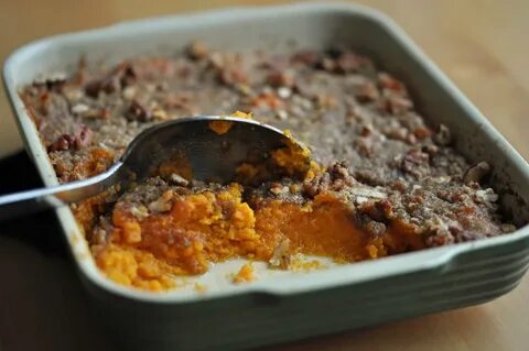 Sweet Potato Casserole With Pecan Topping Hungry Poodle