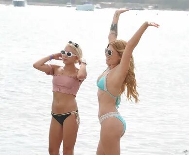 Chanel West Coast in Bikini with Lana and Stephy Scolaro -19