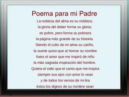 MuyAmeno.com: Poemas para papá 1