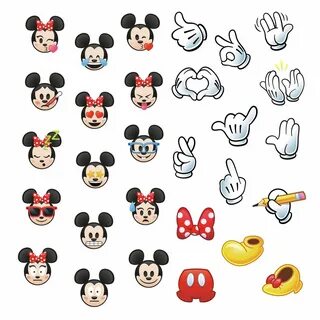 Disney Mickey and Minnie Emojis Wall Decals