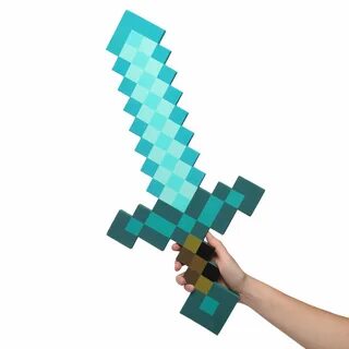 Minecraft Blue Foam Diamond Sword - GeekSwag