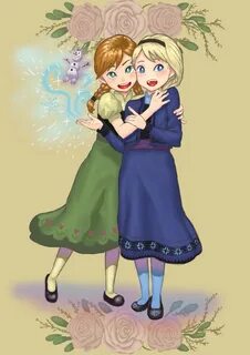 Young Anna and Elsa - elsa dan anna fan Art (39073022) - fan