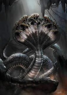 Shesha (The Five Headed Serpent) by Shaatish Dark fantasy ar