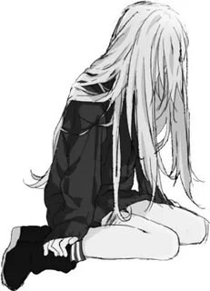 Black And White Anime Girl Sad Wallpapers - Wallpaper Cave