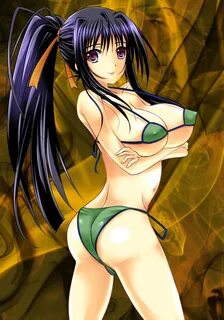 Xbooru - 1girl akeno himejima ass bikini black hair breasts 