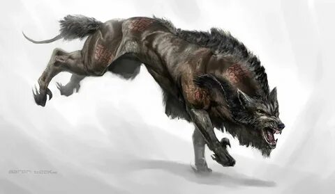 Worg / Warg - Monstrosity -- DnD Monsters #Worg #Warg #Wolf 