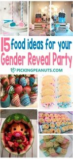 15 Gender Reveal Party FOOD Ideas - Pickingpeanuts.com gende