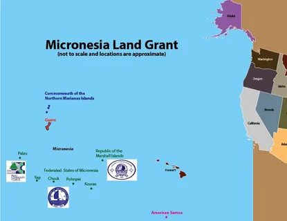 Micronesia Land Grant Locations Map