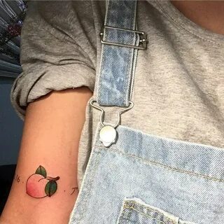 Pin by c 🪞 🕊 on ink Peach tattoo, Tattoos, Cute tattoos