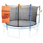 Toys & Games Upper Bounce 8 Pole Trampoline Enclosure Set to