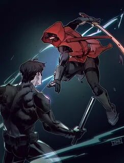 JJMK: Photo Red hood, Nightwing young justice, Young justice