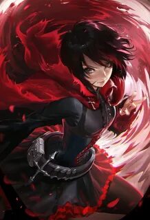 Ruby Rose Anime fantasy, Rwby anime, Rwby