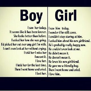 Boy and girl thinking, thought process. truth I saw her toda