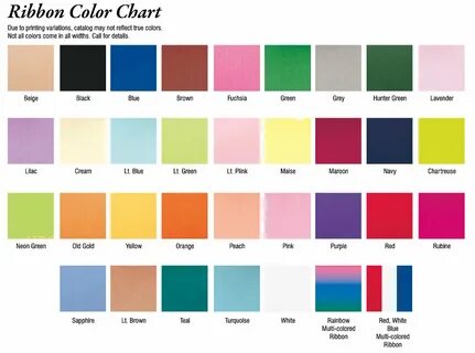 Color Charts - Promotional Items & More