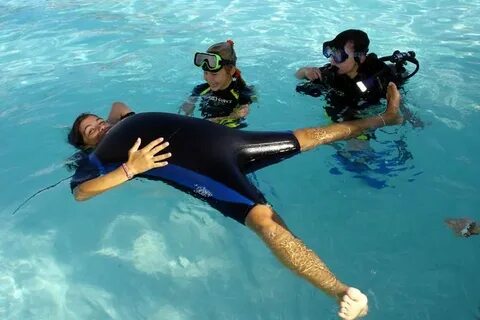 Demonstrating to kids why you don't fart in your wetsuit - A