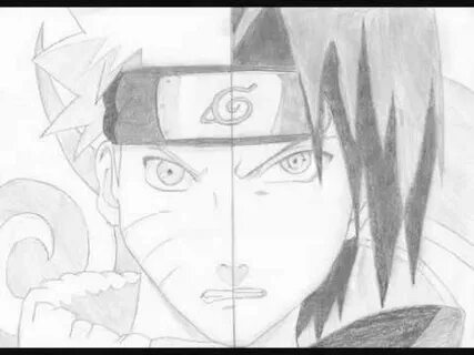 Sasuke and Naruto Merge drawing - YouTube