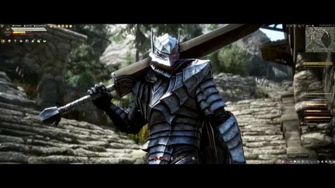 BDO Warrior Berserk Armor showcase and Gameplay ¦ Ultrawide 