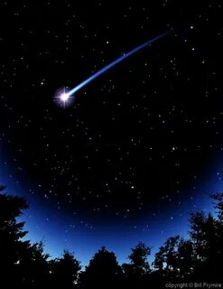 astronomy - Drawn shooting star realistic 5 Night sky stars,