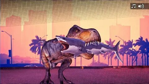 Miami Rex (Full Game) - DINO VS. SHARK - Game Walkthrough - 