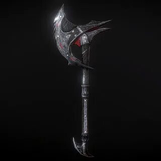 3D skyrim daedric war axe - TurboSquid 1296533