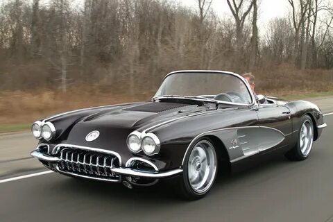1958, Chevrolet, Chevy, Corvette, c1 , Cars, Convertible, Bl
