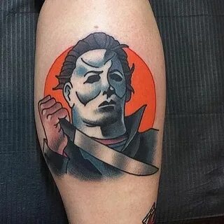 Michael Myers by @martyrietmcewen at @black13tattoo in Nashv