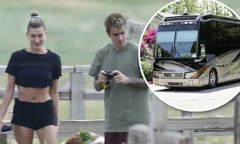 Glamping Bieber Style: Justin and Hailey relax in luxury RV 