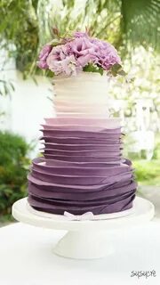 Pin by Carol Rose Bell on Cakes Purple wedding cakes, Weddin