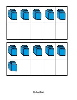 Mixing Unifix Cubes & Ten Frames Snap cubes, Ten frame, Fram