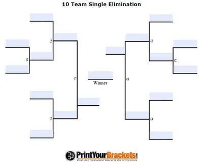 10 8 Team Bracket Template - Free Graphic Design Templates