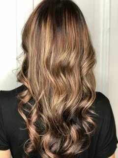 Summer Hair ☀ Caramel Rose Gold Balayage with Dark Shadow Ro