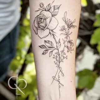 honeysuckle tattoo - Google Search Pattern tattoo, Honeysuck