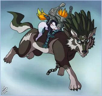 Midna Sleeps on Wolf Link by Dark_Yamatoman -- Fur Affinity 