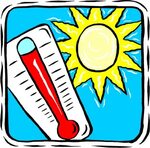Hot and cold thermometer clip art free clipart image #10826