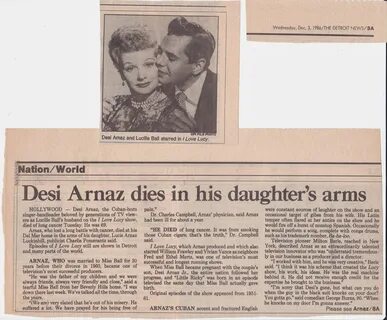 Desi Arnaz Funeral Pictures - Dream-to-Meet