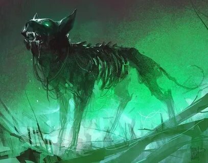 Pin by Candice Dreger on SPEEDPAINTS Demon dog, Fantasy crea