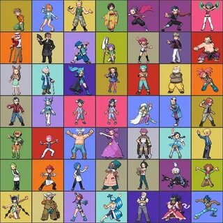 All randomized HG Sprites for Gym Leaders, Elite Four and