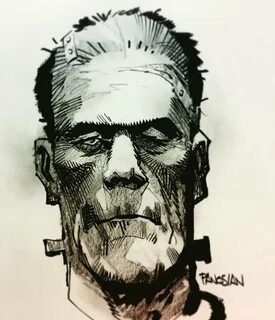 Images Of How To Draw Frankenstein Face