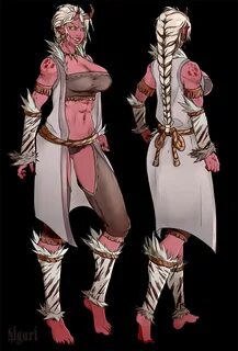 ArtStation - Oni female outfits, Victoria Yurkovets Female m