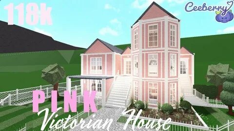 Bloxburg: Pink Victorian Townhouse 118k Speed Build - YouTub