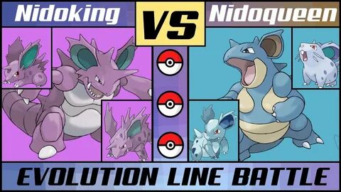 NIDOKING vs. NIDOQUEEN - Evolution Line Battle (Pokémon Sun/