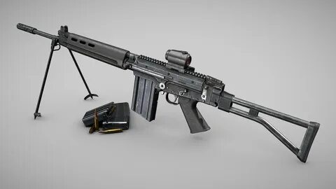 FN FAL 50.63 "Para" - Buy Royalty Free 3D model by Stefan En