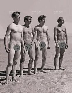 Gay Company on the beach Vintage Photo 1960 Male Nude Etsy