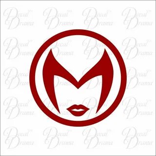 Scarlet Witch emblem Vinyl Car Decal, Avengers Ironman Thor 