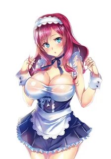 Anime maid with big boobs